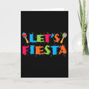 Let's Fiesta Cinco De Mayo Party Shirt  Card