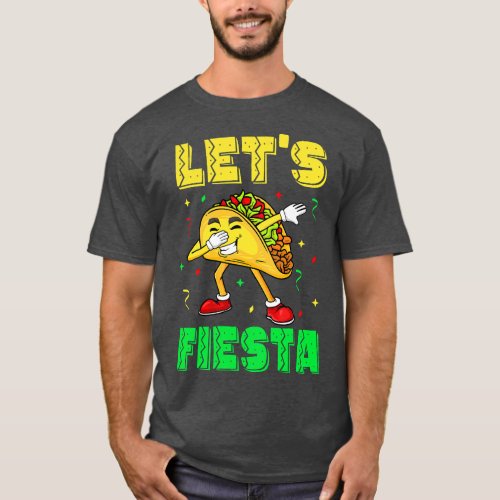 Lets Fiesta Cinco De Mayo Taco Mexican Party Kids  T_Shirt
