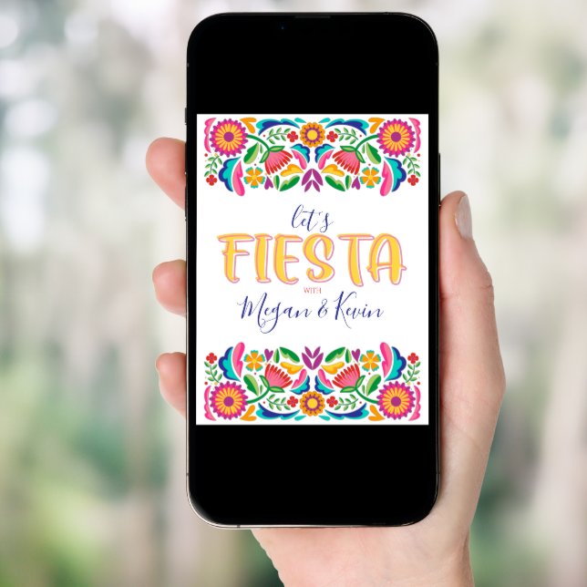 Let's Fiesta Couples Shower Party Decor  (Front Digital)