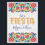 Let's Fiesta Couples Shower Party Decor<br><div class="desc">★ Let me help you plan your next event! ★ If you need coordinating decor,  please check our matching collection or shop. If you have any questions about our designs or if you can't find what you are looking for,  please contact me: thewildepeach@gmail.com.</div>