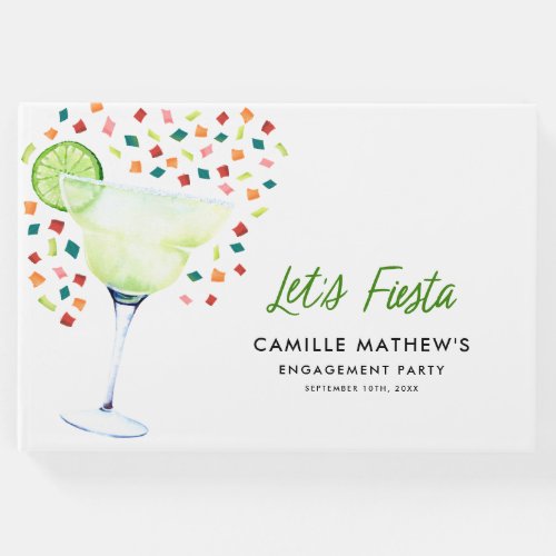 Lets Fiesta Engagement Party Guest Book
