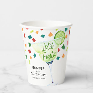 Lets Fiesta Engagement Party  Paper Cups