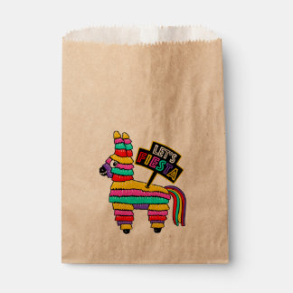 Let's Fiesta Favor Bags with donkey piñata