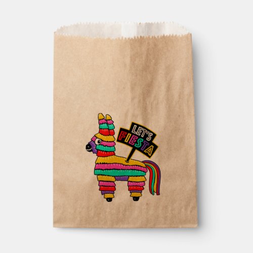 Lets Fiesta Favor Bags with donkey piata