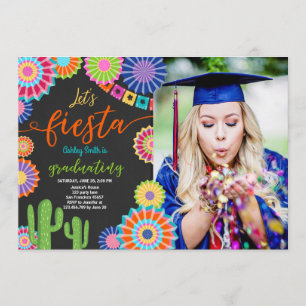Let's Fiesta Graduation Invitation Mexican party