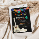 Let&#39;s Fiesta Guitar Birthday Invitation at Zazzle