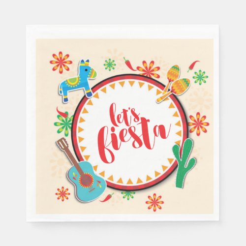 Lets Fiesta HHM Party Napkins