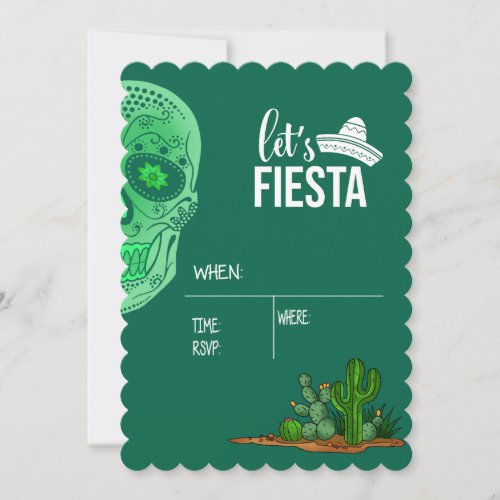 Lets Fiesta Hispanic Heritage Month Party Invitation