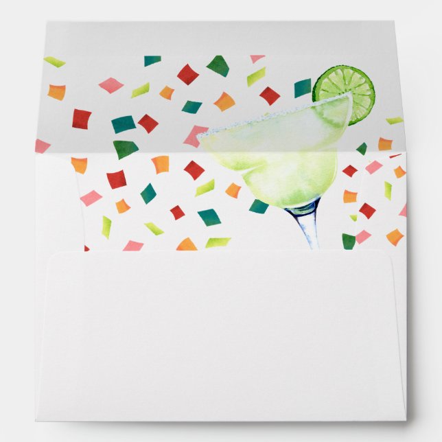 Let's Fiesta Invitation Party Envelope (Back (Bottom))