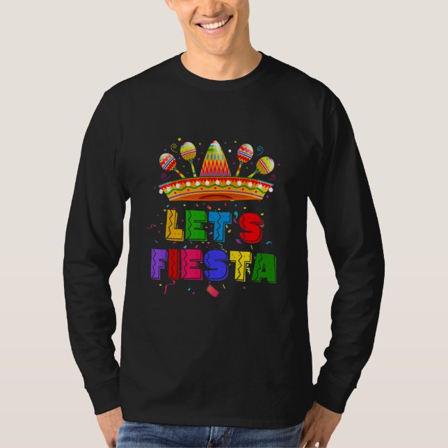 Let's Fiesta Mexican Fiesta Party T-Shirt (Front)