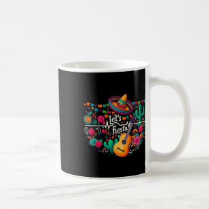 Let's Fiesta Mexican Party Celebration Heartbeat  Coffee Mug