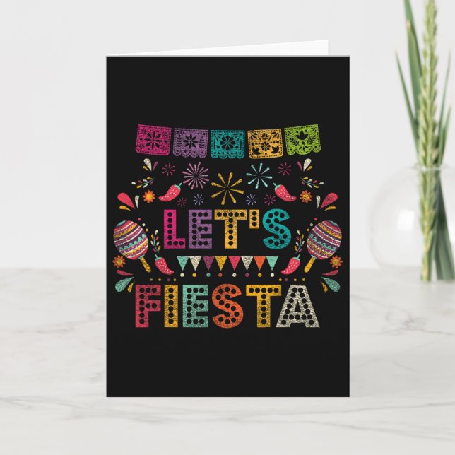 Lets Fiesta Mexico  Card (Front)