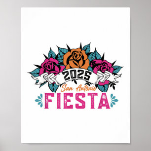 Lets Fiesta Squad 2025 San Antonio Texas Cinco De Poster