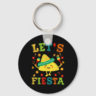 Let's Fiesta Taco Cinco De Mayo Boys Men Kids Mexi Keychain