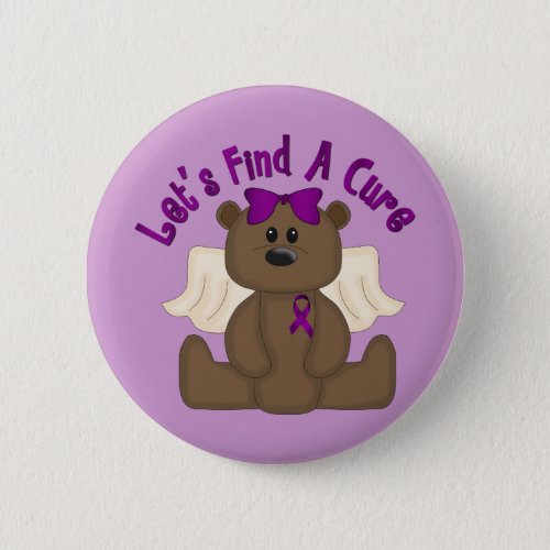 Lets Find The Cure Bear Button
