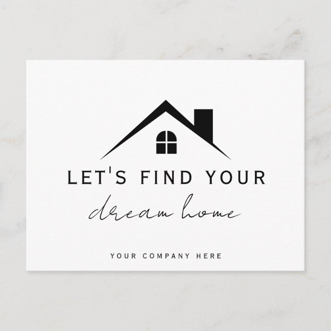 Let's Find Your Dream Home Realty Postcard (Front)