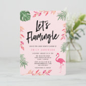 Let's Flamingle | Baby Shower Invitation (Standing Front)