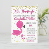 Let's Flamingle Baby Shower Invite (Standing Front)