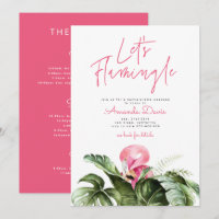 Let's Flamingle Bachelorette Weekend Itinerary