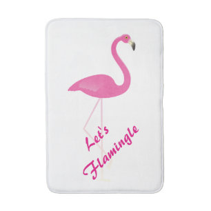 Let's Flamingle Bath Matt Bathroom Mat