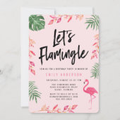 Let's Flamingle | Birthday Party Invitation (Front)