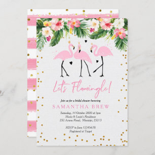 Let's Flamingle Bridal Shower Invitation