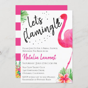 Let's Flamingle Bridal Shower Invitation