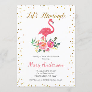 Let's Flamingle Bridal Shower Invitation