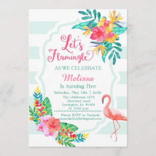 Let's Flamingle - Flamingo Invitation