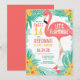 Let's Flamingle Flamingo Tropical Floral Sweet 16 Invitation | Zazzle