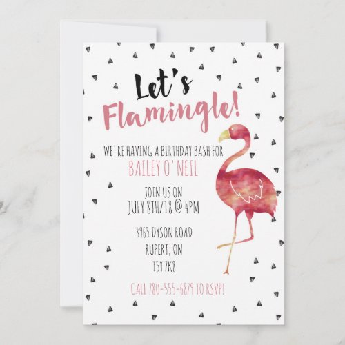 Lets Flamingle Invitation