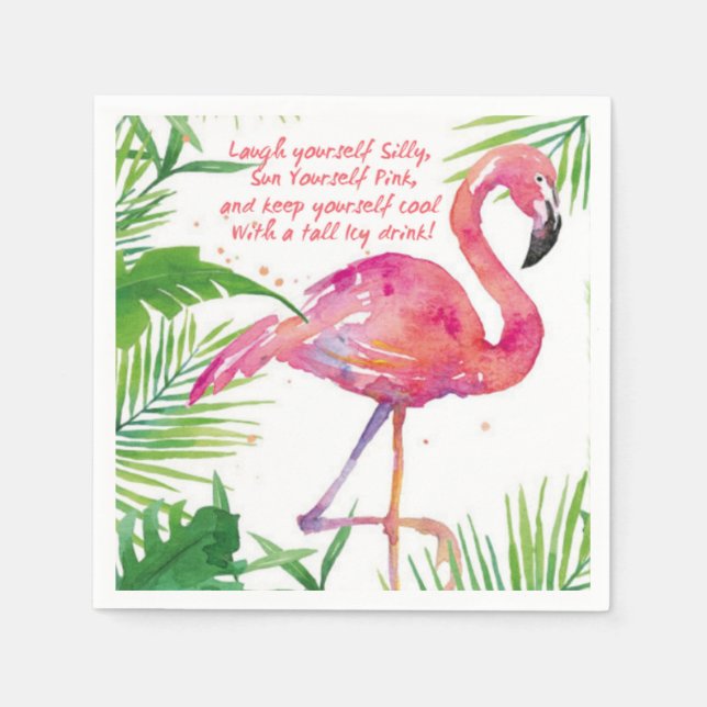 Let's Flamingle Napkins (Front)