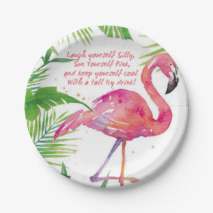 Let's Flamingle Paper Plates