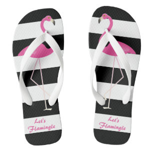 Let's Flamingo Flip Flops