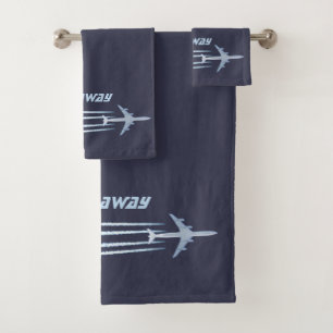Let's Fly Away ✈ Bath Towel Set