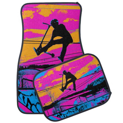 Lets Fly  High Flying Scooter Car Floor Mat