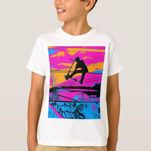 Lets Fly  High Flying Scooter T_Shirt