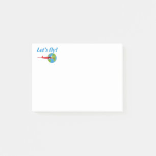 Let's fly post-it notes