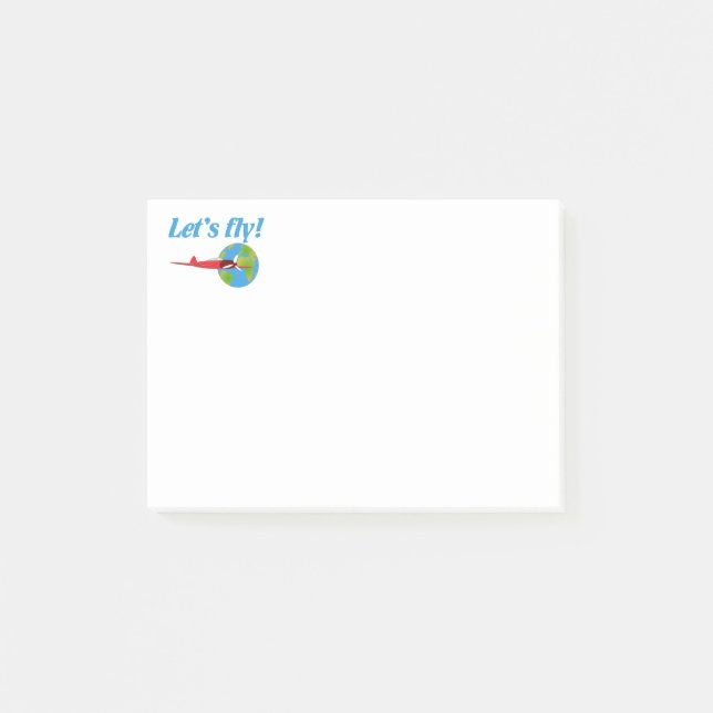 Let's fly post-it notes (Front)