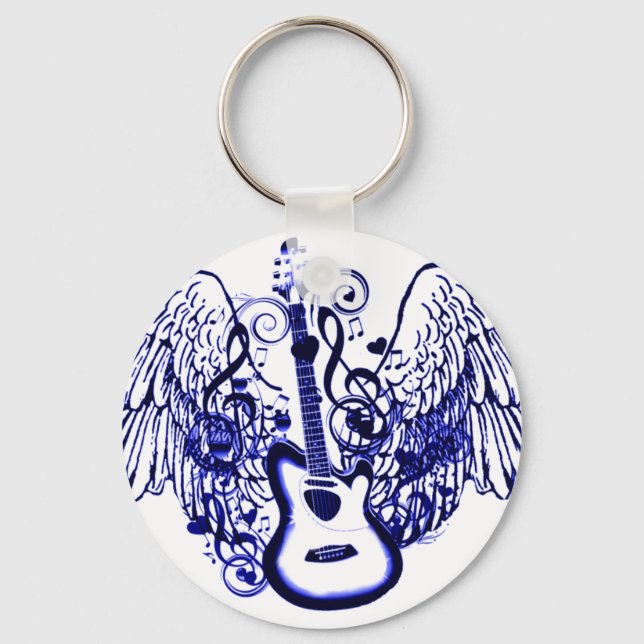 Let's Fly,Rock N Roll_ Keychain (Front)