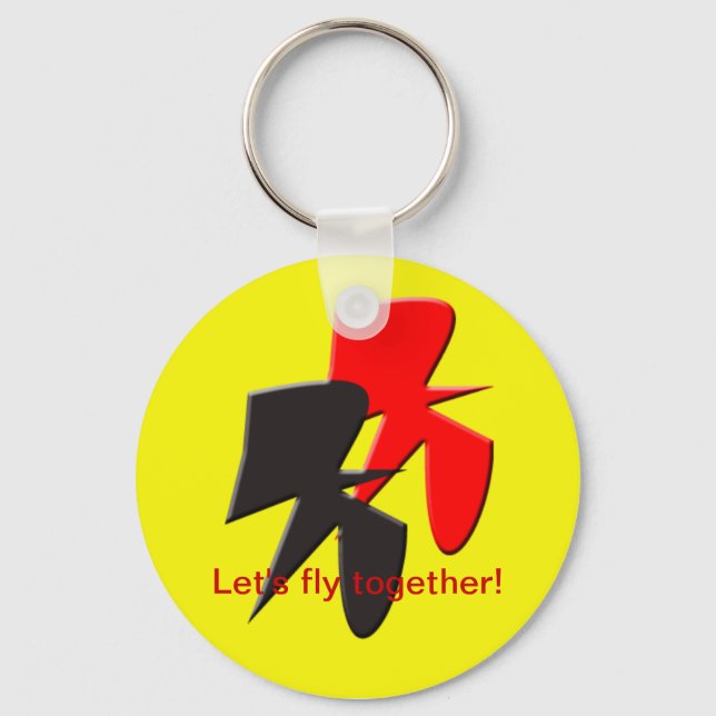 Let's fly together Keychain (Front)