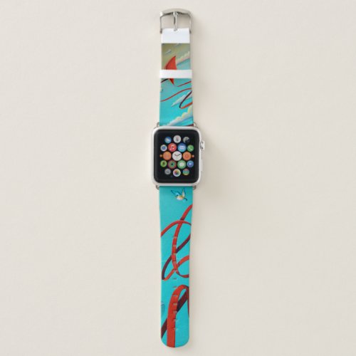 Lets Fly _ Whimsical Kite Watchband Apple Watch Band