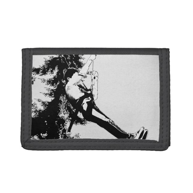 Lets Fly! - Ziplining Run Trifold Wallet (Front)