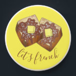 Let's French Toast Butter and Syrup Breakfast Food PopSocket<br><div class="desc">Design features an original marker illustration of delicious diner-style challah french toast (a.k.a. eggy bread) topped with syrup, powdered confectioner's sugar, and a pat of butter. A breakfast food favorite! This french toast foodie design is also available on other products. Don't see what you're looking for? Need help with customization?...</div>