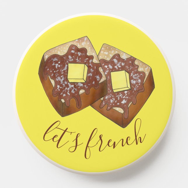 Let's French Toast Butter and Syrup Breakfast Food PopSocket (Popsocket)