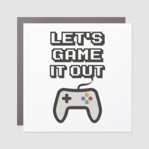 Let's game it out car magnet