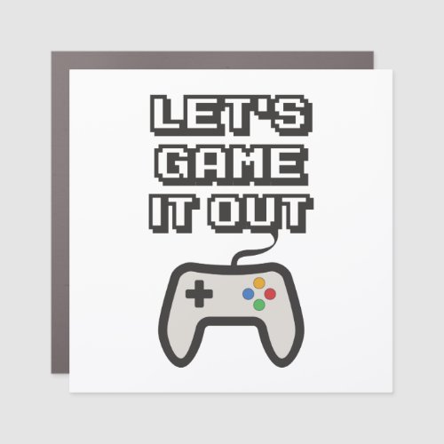 Lets game it out car magnet