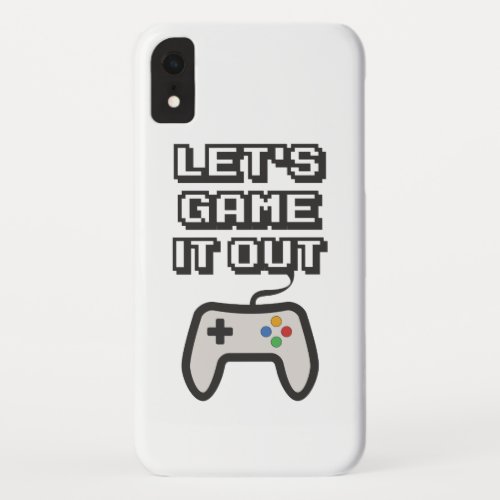 Lets game it out iPhone XR case