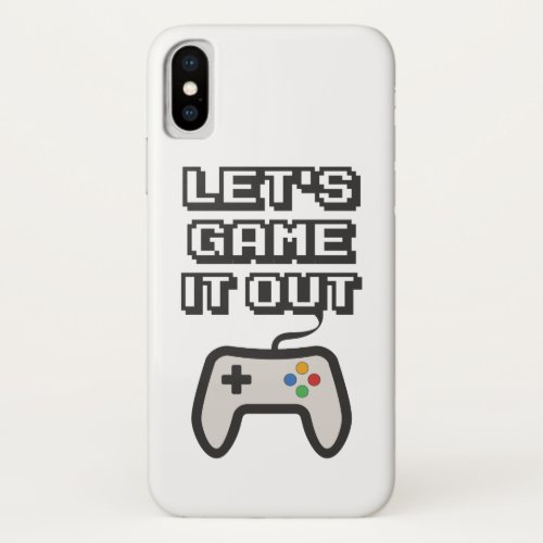 Lets game it out iPhone XS case