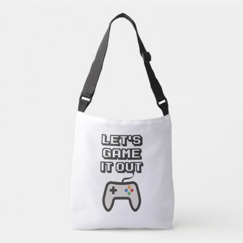 Lets game it out crossbody bag